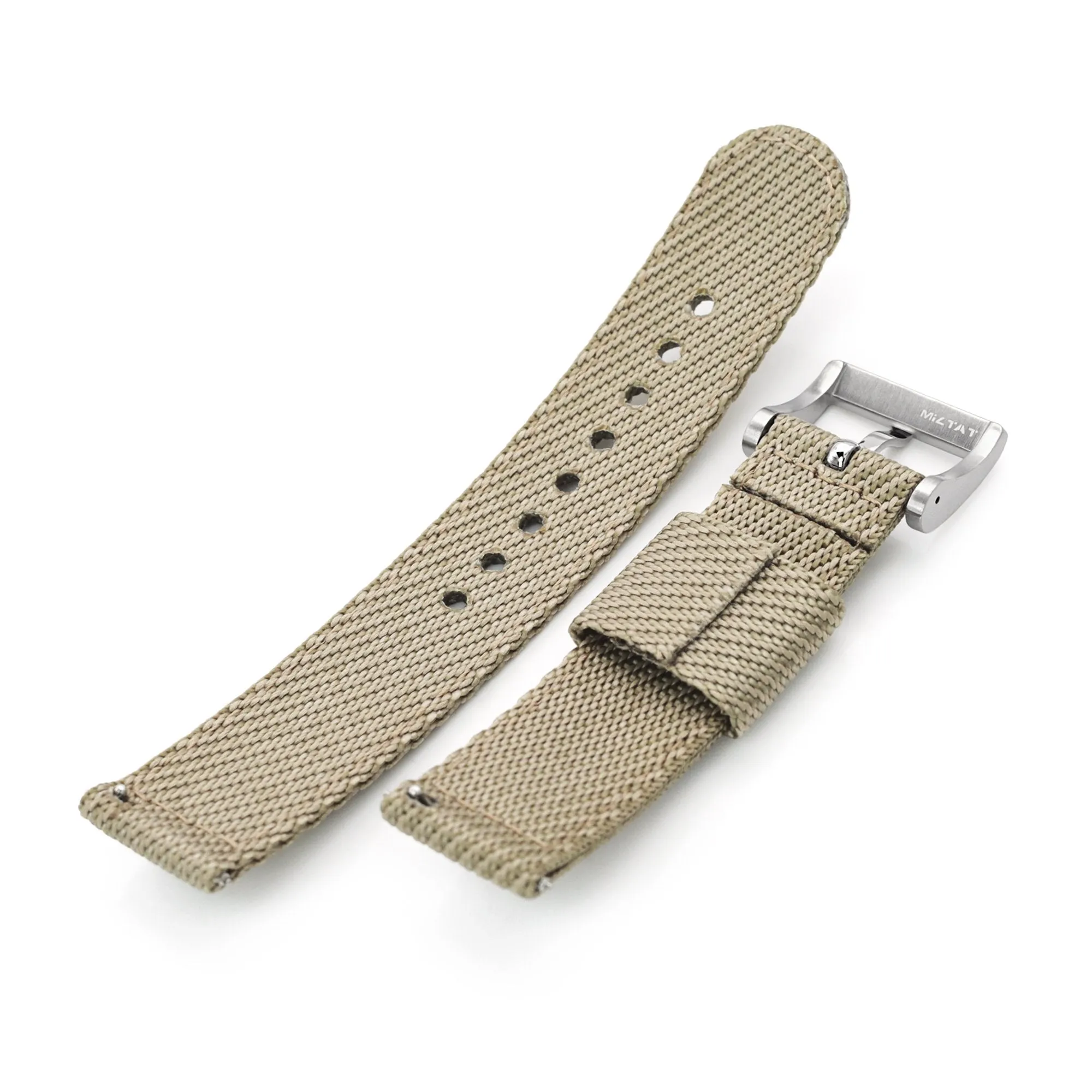 20mm 2-pcs Nylon, Khaki