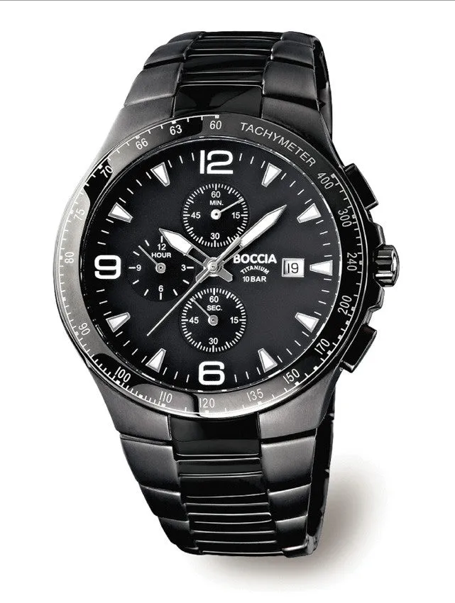 3773-03 Mens Boccia Titanium Chronograph Watch