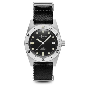 Aquastar Model 60 Black Dial on Nylon Strap