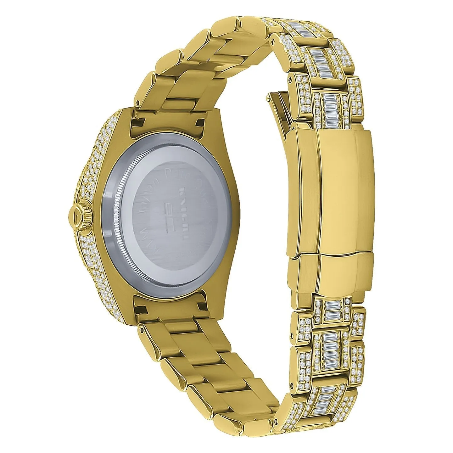 Baguette Sky Bustdown VVS CZ Bling Bling Watch