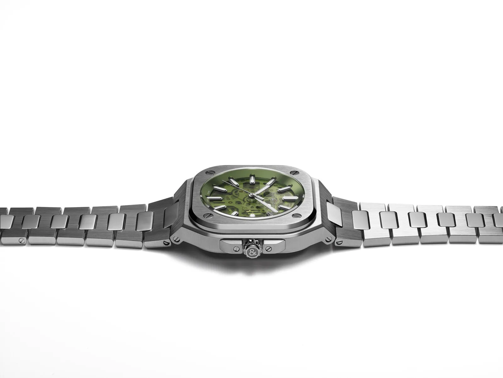 BR Watch BR 5 Skeleton Green Bracelet Limited Edition