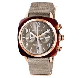 Briston Taupe Clubmaster Classic Choronograph Watch 19140.PRA.T.30.NT