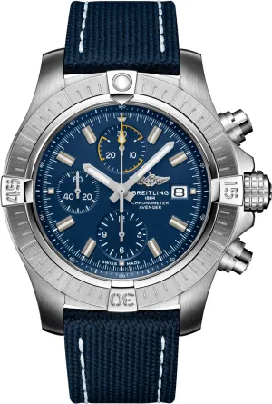 BRT Watch Avenger Chronograph 45 Blue Leather Tang Type