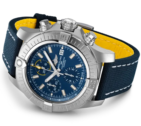 BRT Watch Avenger Chronograph 45 Blue Leather Tang Type