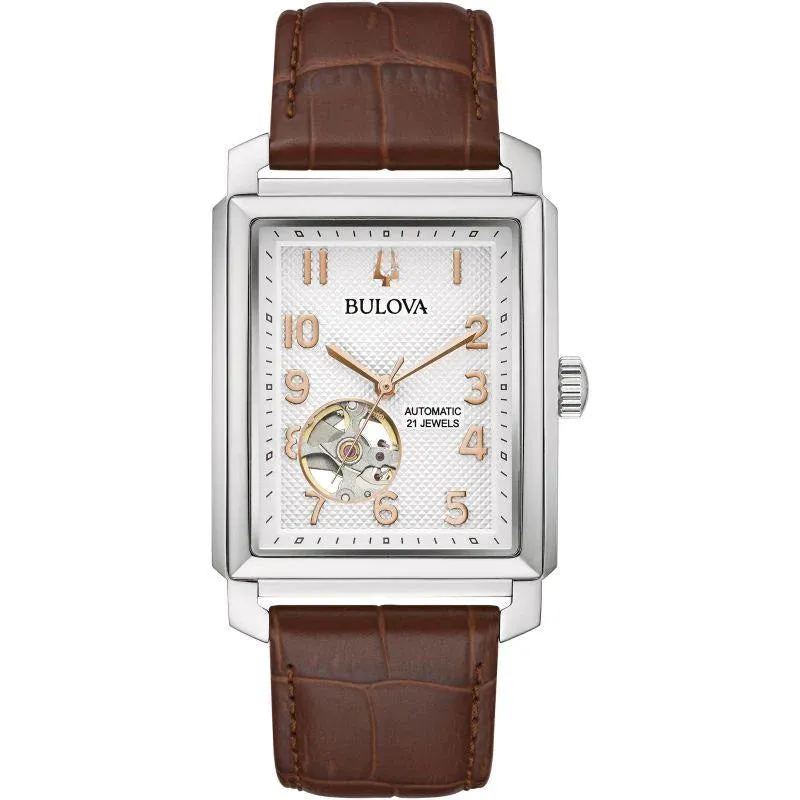 Bulova Sutton Classic Automatic Men's Brown Watch 96A268