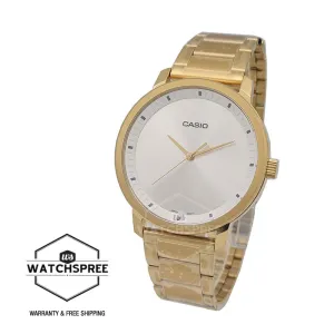 Casio Men's Standard Analog Gold Stainless Steel Band Watch MTPB115G-7E MTP-B115G-7E