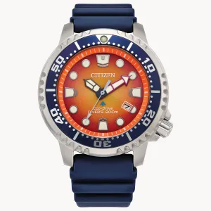 Citizen Eco Drive Promaster Blue Orange Watch BN0169-03X