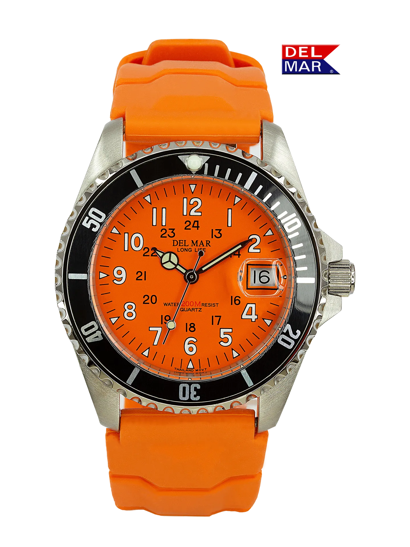 Del Mar Catalina Orange Men & Youth Watch: Durable, 200M Water Resistant #50270