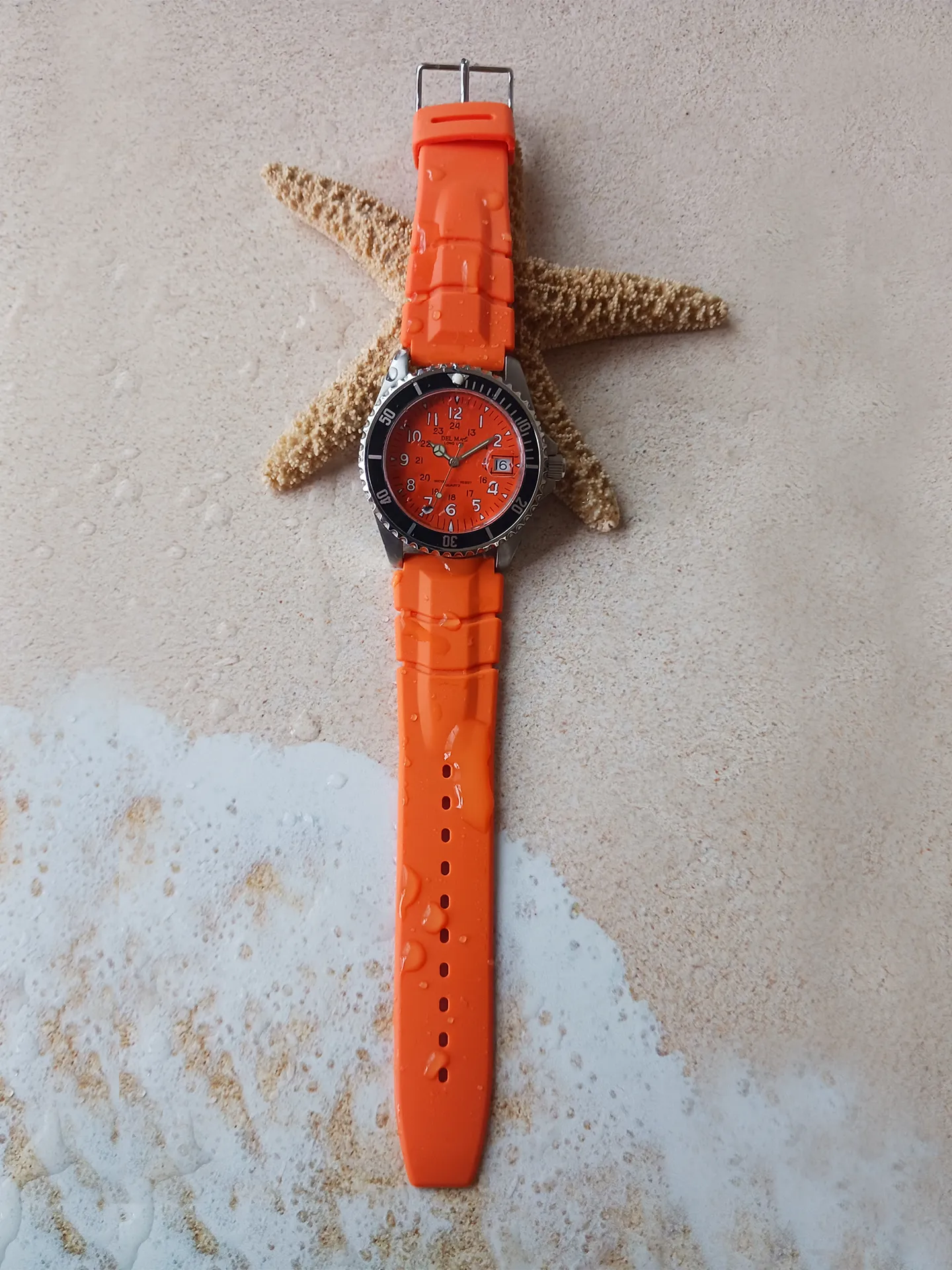 Del Mar Catalina Orange Men & Youth Watch: Durable, 200M Water Resistant #50270