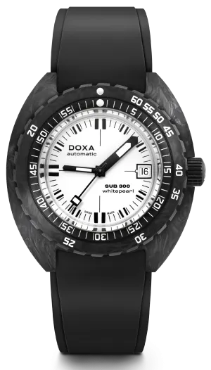 DOX Watch Sub 3 Carbon Whitepearl