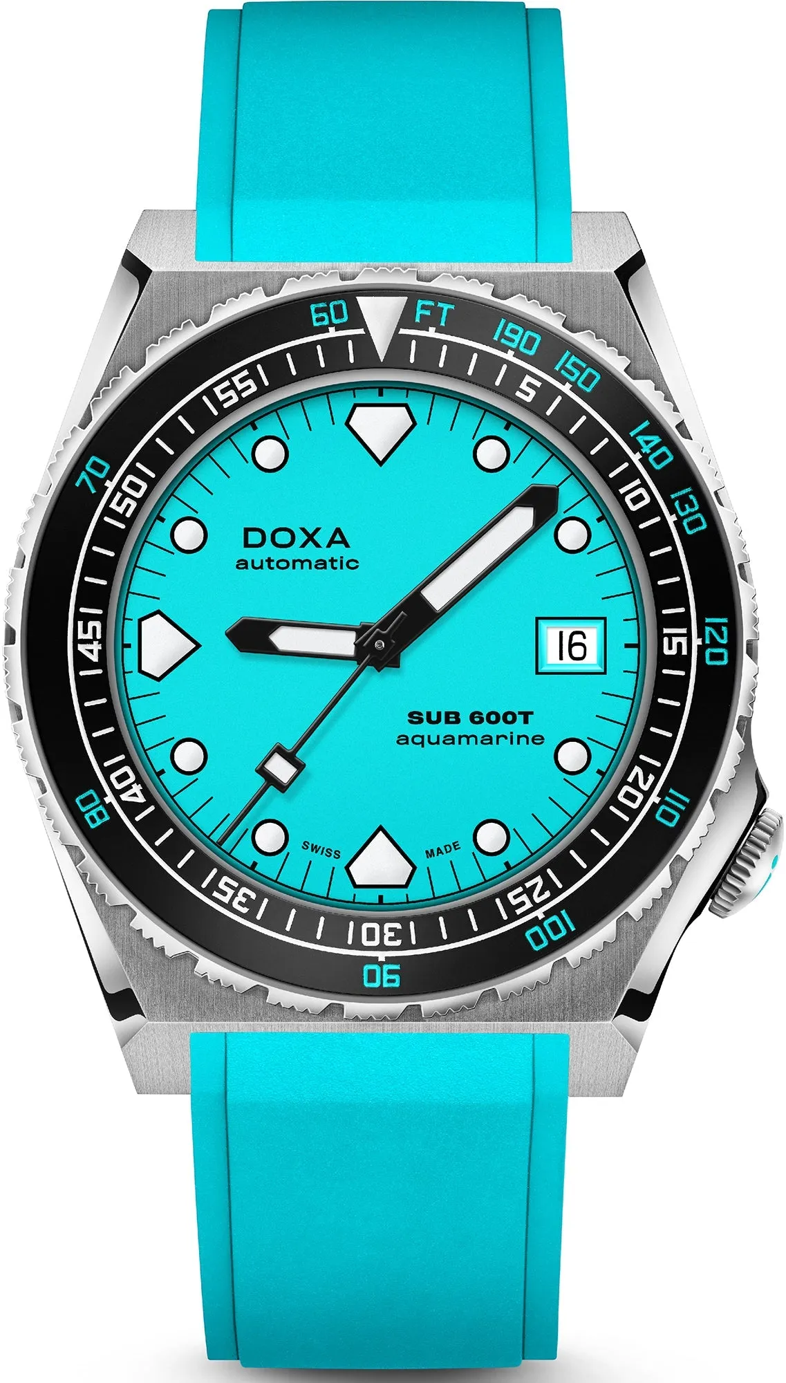 DOX Watch SUB 6T Aquamarine Rubber