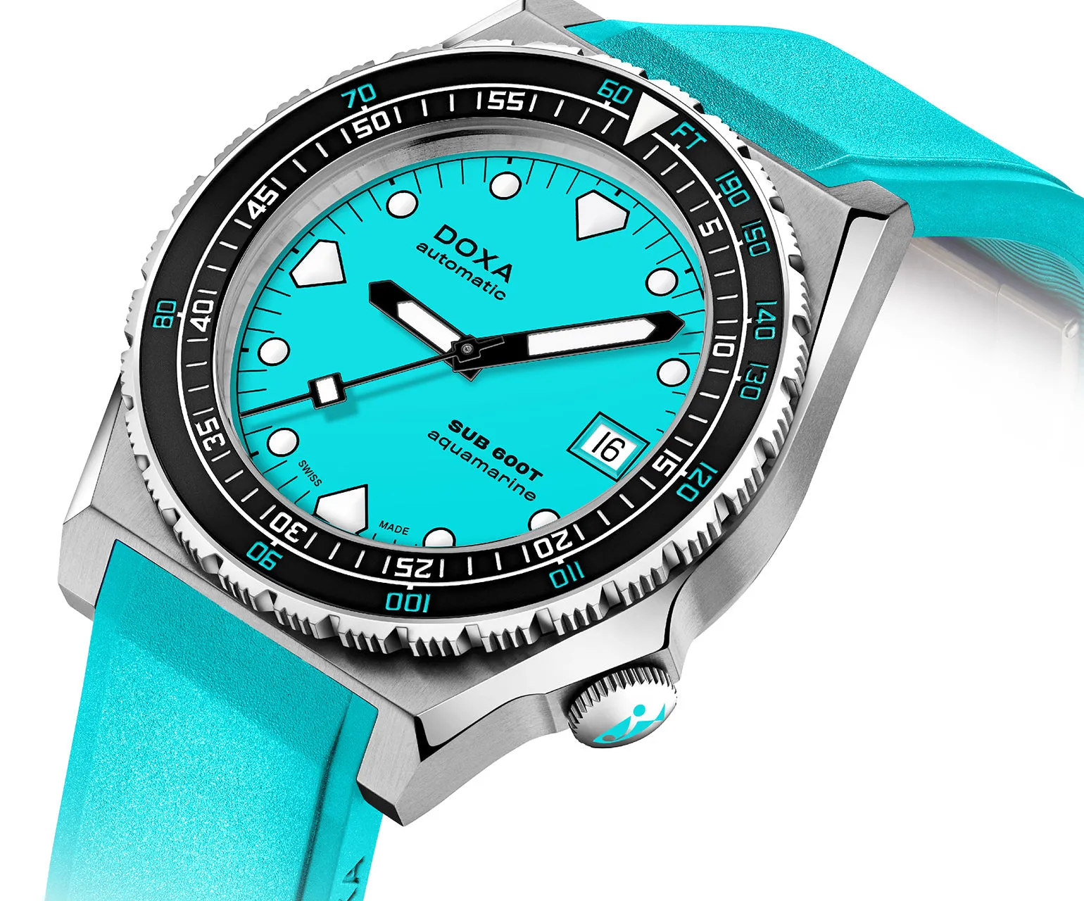 DOX Watch SUB 6T Aquamarine Rubber