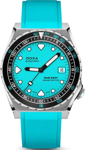 DOX Watch SUB 6T Aquamarine Rubber