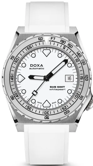 DOX Watch SUB 6T Whitepearl Rubber