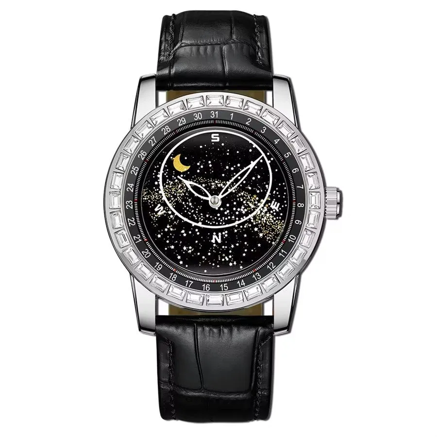 Elegant AquaLux Waterproof Quartz Wristwatch