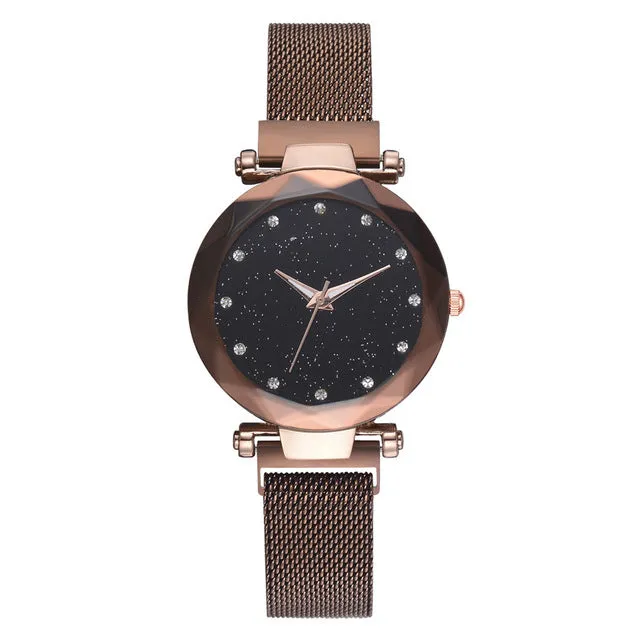 Elegant Magnet Buckle Women Watch