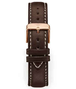 Genuine Leather Brown 20mm Strap