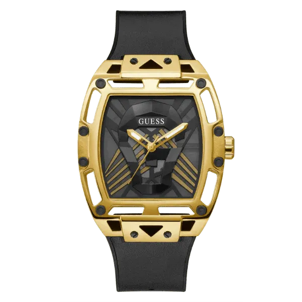 Guess Legend Black Silicone Strap Black Dial Quartz Watch for Gents - GW0500G1