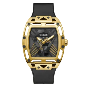 Guess Legend Black Silicone Strap Black Dial Quartz Watch for Gents - GW0500G1