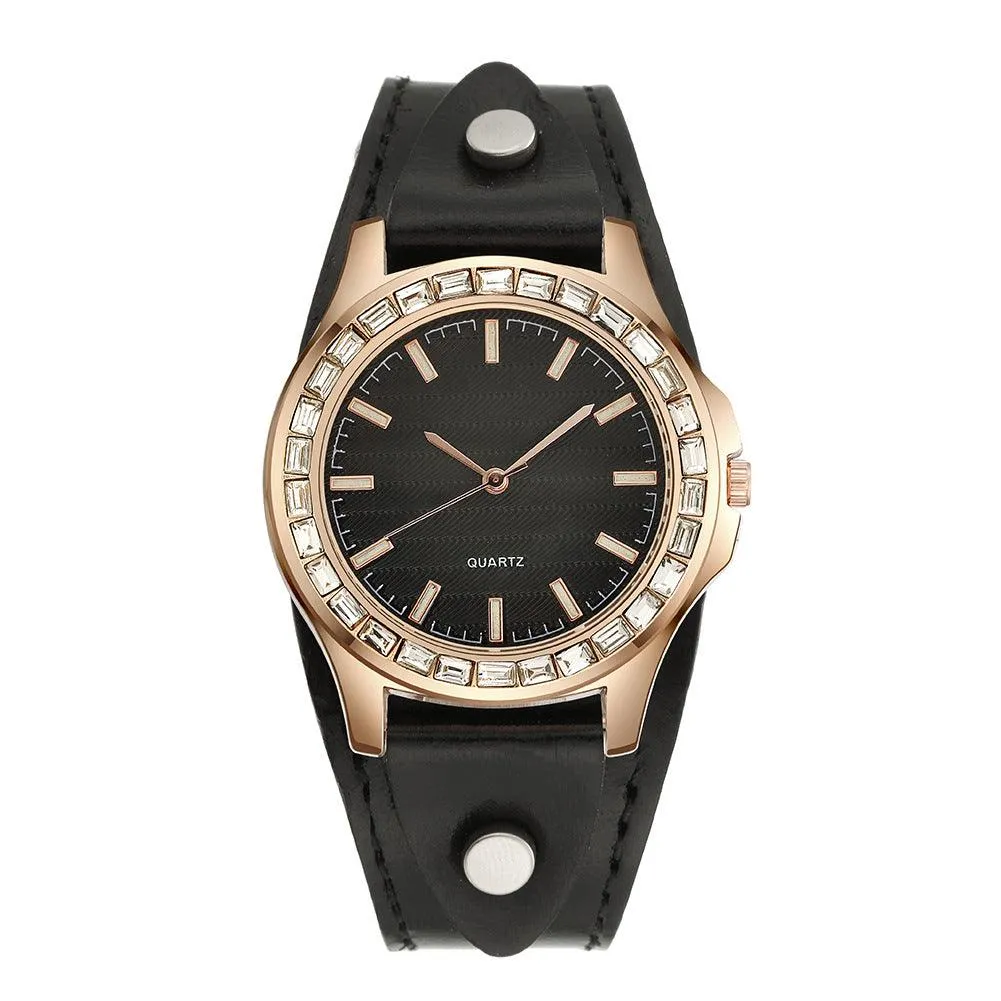 Light Luxury Watch Full Diamond Bracelet Women's Watch Simple