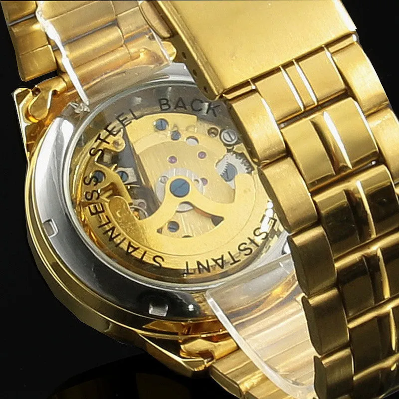 Men's Fashion Casual Classic Steel Belt Automatic Mechanical Watch