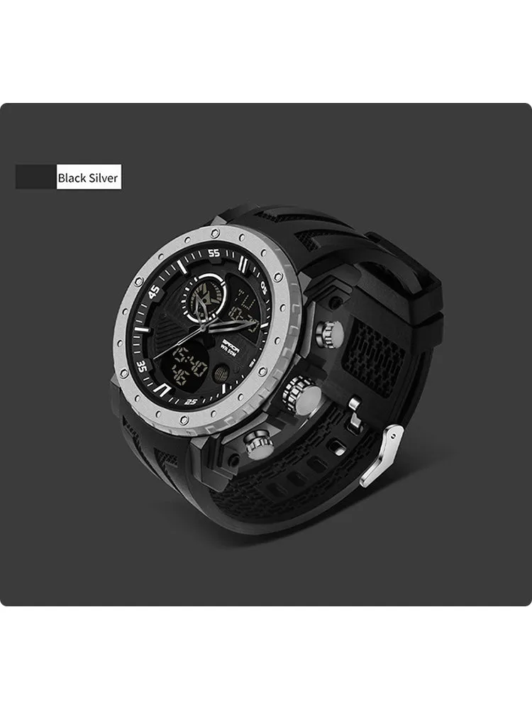 Multi-Functional Dual Display Luminous Smart Watch Waterproof Outdoor Sports Watch