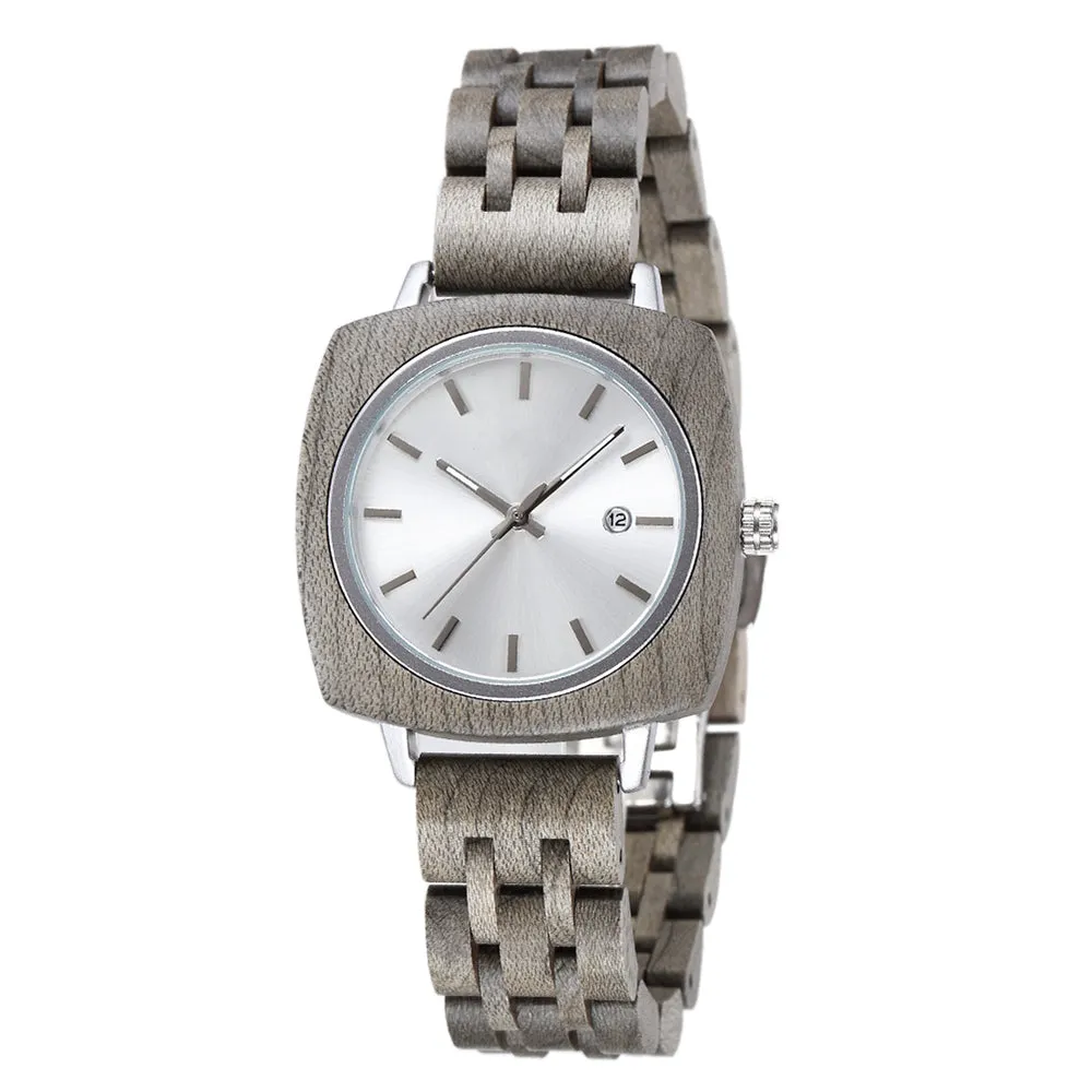 Multnomah - Gray Maple Minimal Couple Watches