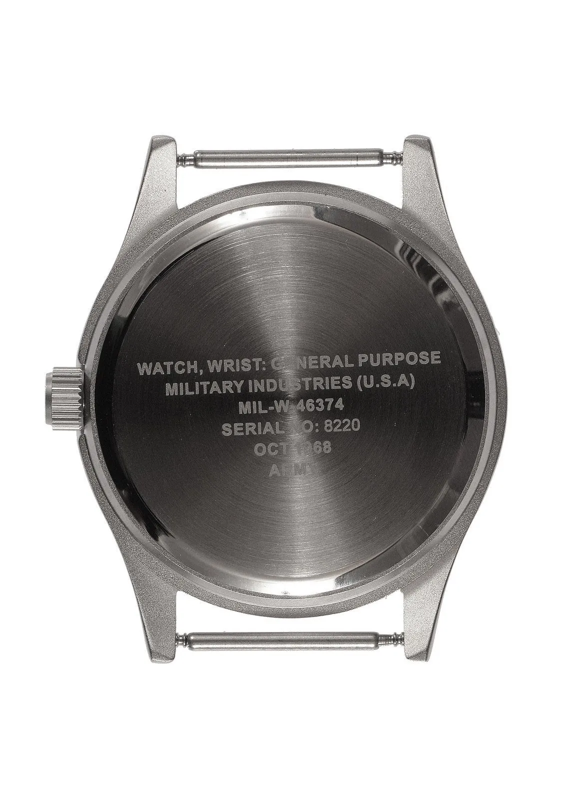 MWC Classic 1970s Pattern MIL-W-46374 Pattern Military Watch on a Black Military Webbing Strap