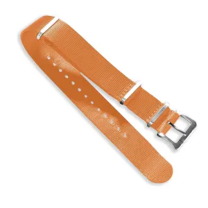 Nylon Watch Strap Orange 22 MM