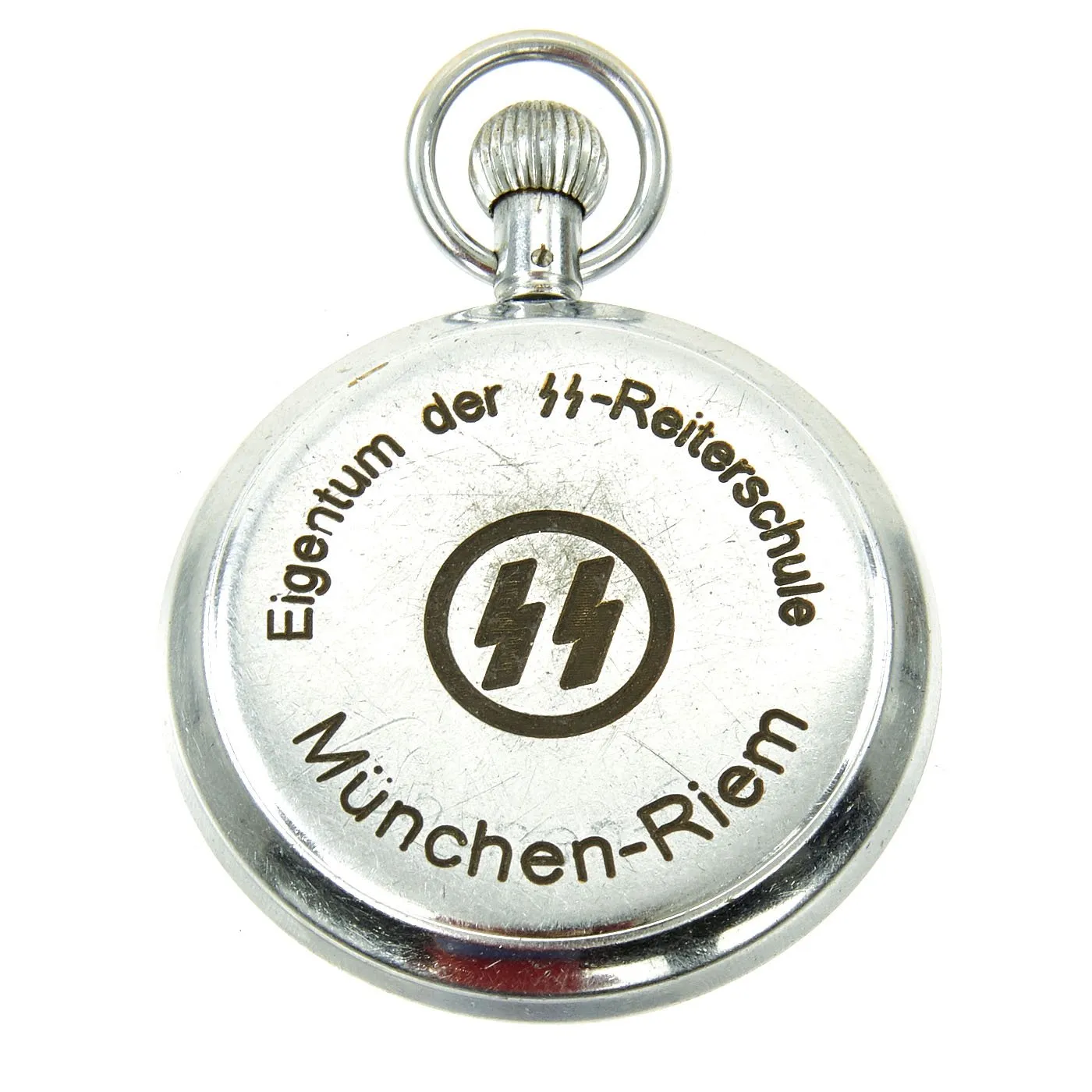 Original German WWII SS Riding School München-Riem Stop Watch by Hanhart - Fully Functional