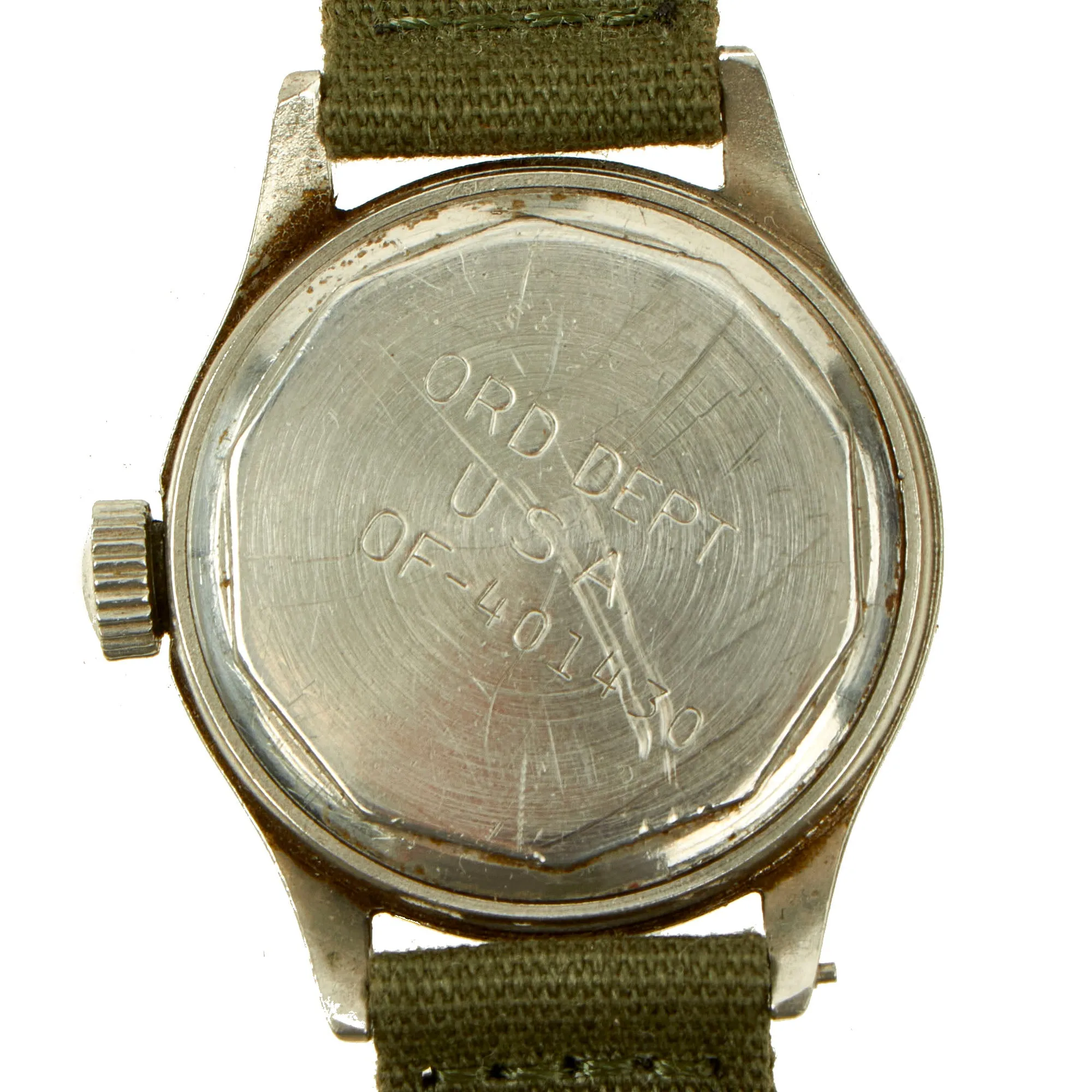 Original U.S. WWII Fully Functional US Army Ordnance Department 17-Jewel Wrist Watch by Waltham