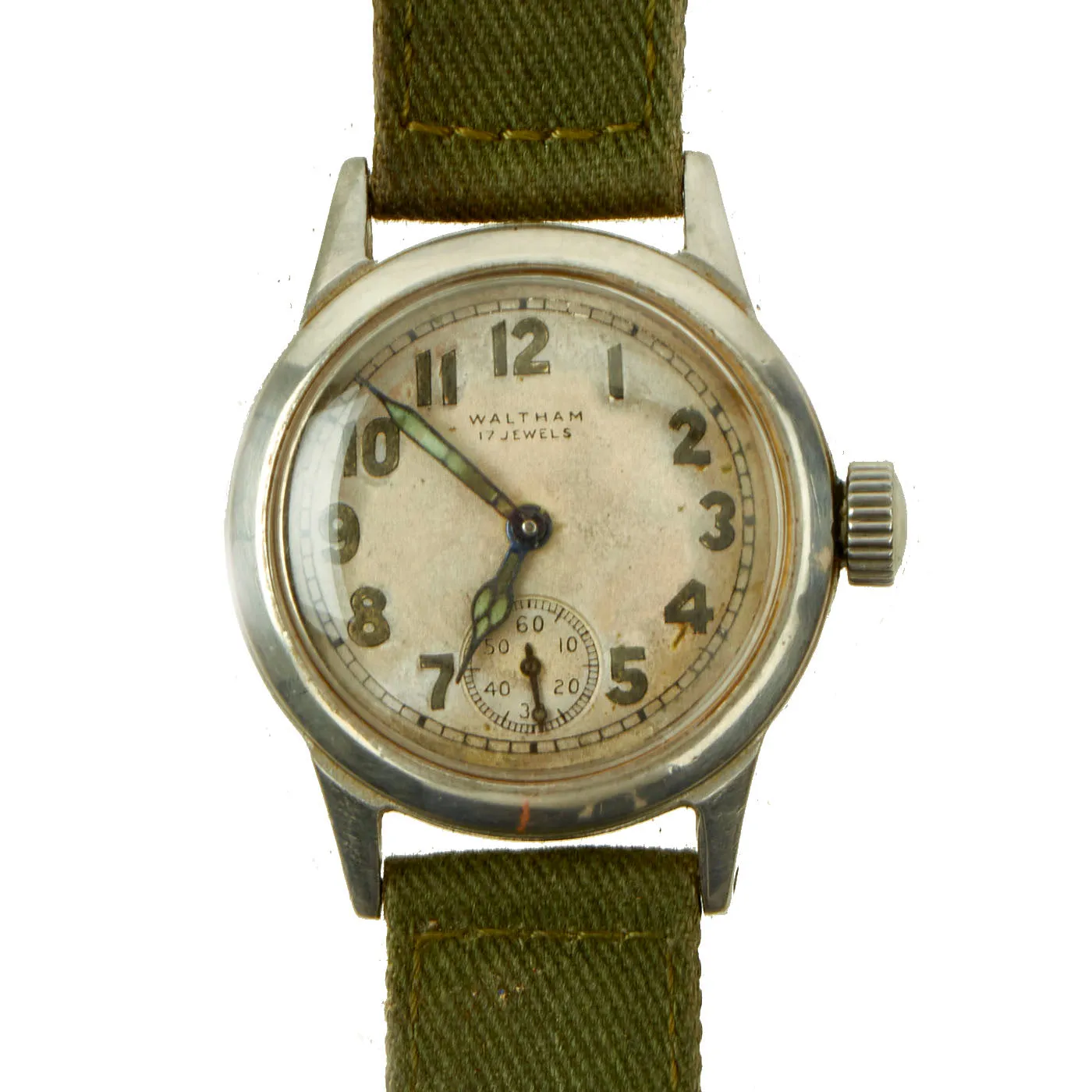 Original U.S. WWII Ordnance Department Wrist Watch by Waltham - Fully Functional