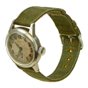 Original U.S. WWII Ordnance Department Wrist Watch by Waltham - Fully Functional