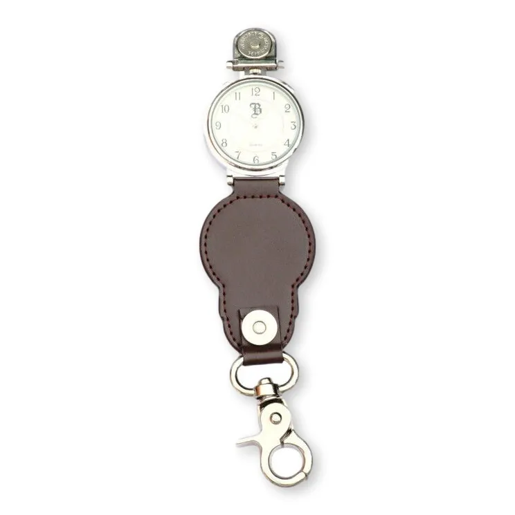 Partridge Leather Fob Watch Belt Clip