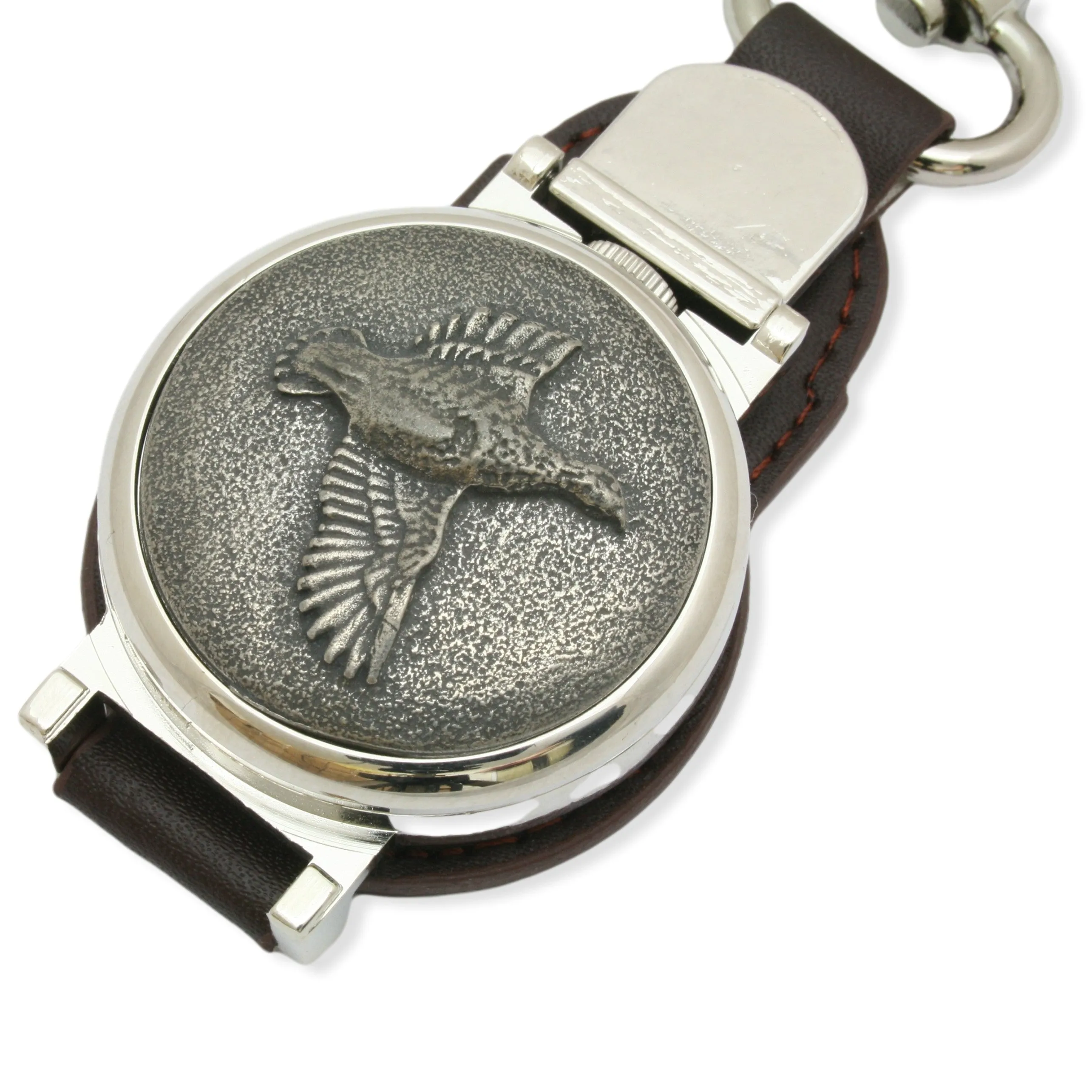 Partridge Leather Fob Watch Belt Clip