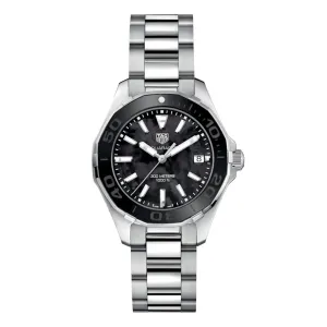 Tag Heuer Ladies Watch Aquaracer 35mm Black MOP Ceramic WAY131K.BA0748