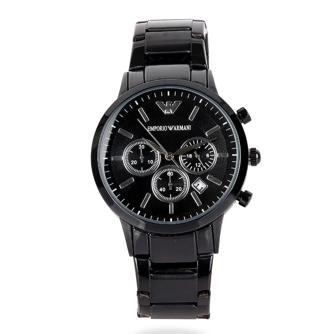 Timeless Black Steel Bracelet Watch