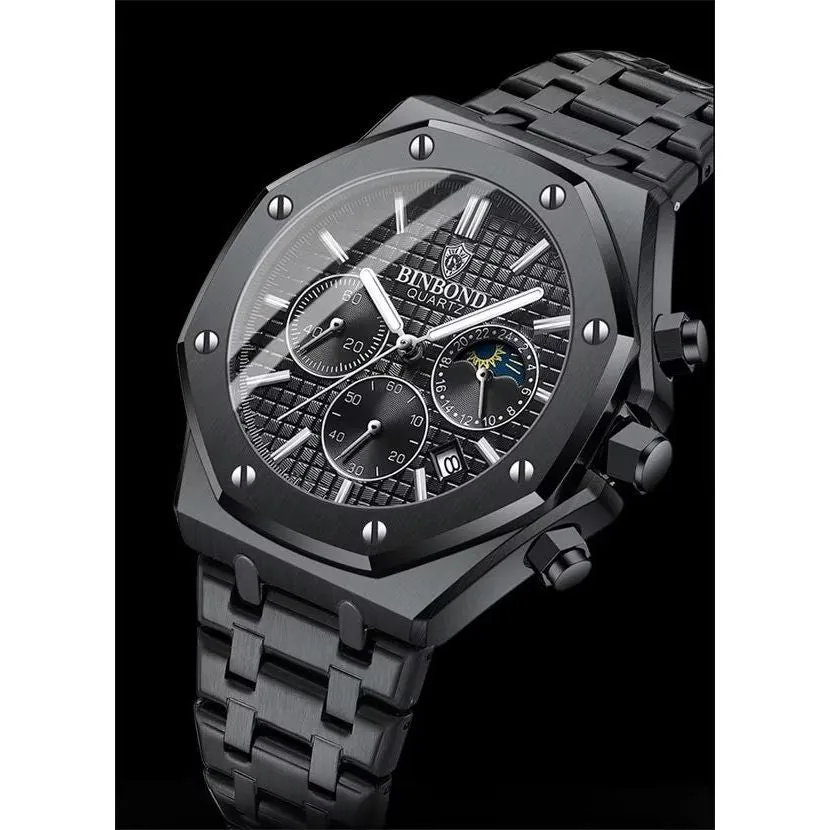 TimeTitan Robust Quartz Watch with Crystal Glass