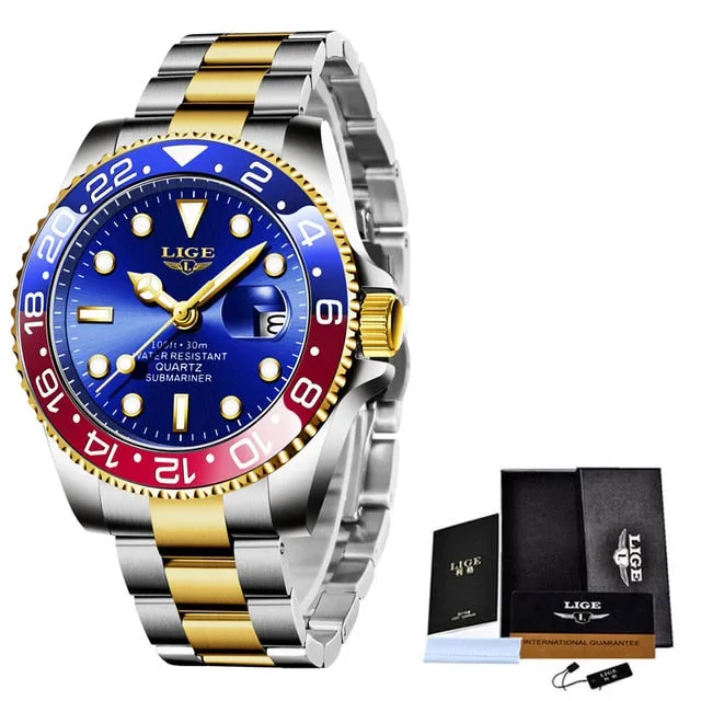 Top Brand Luxury Fashion Diver Watch Men 30ATM