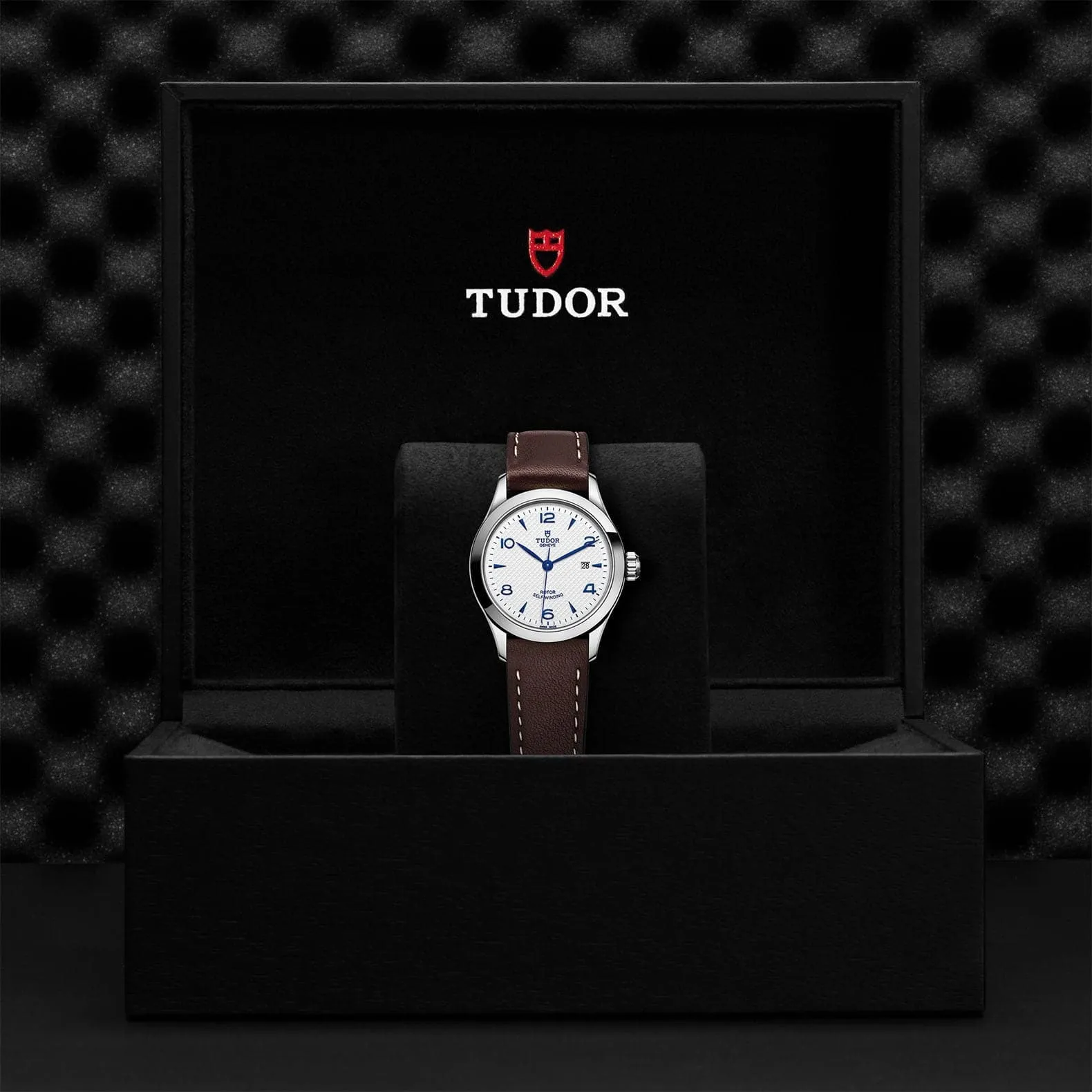 TUDOR 1926 28mm Steel White & Blue Dial Watch - M91350-0010