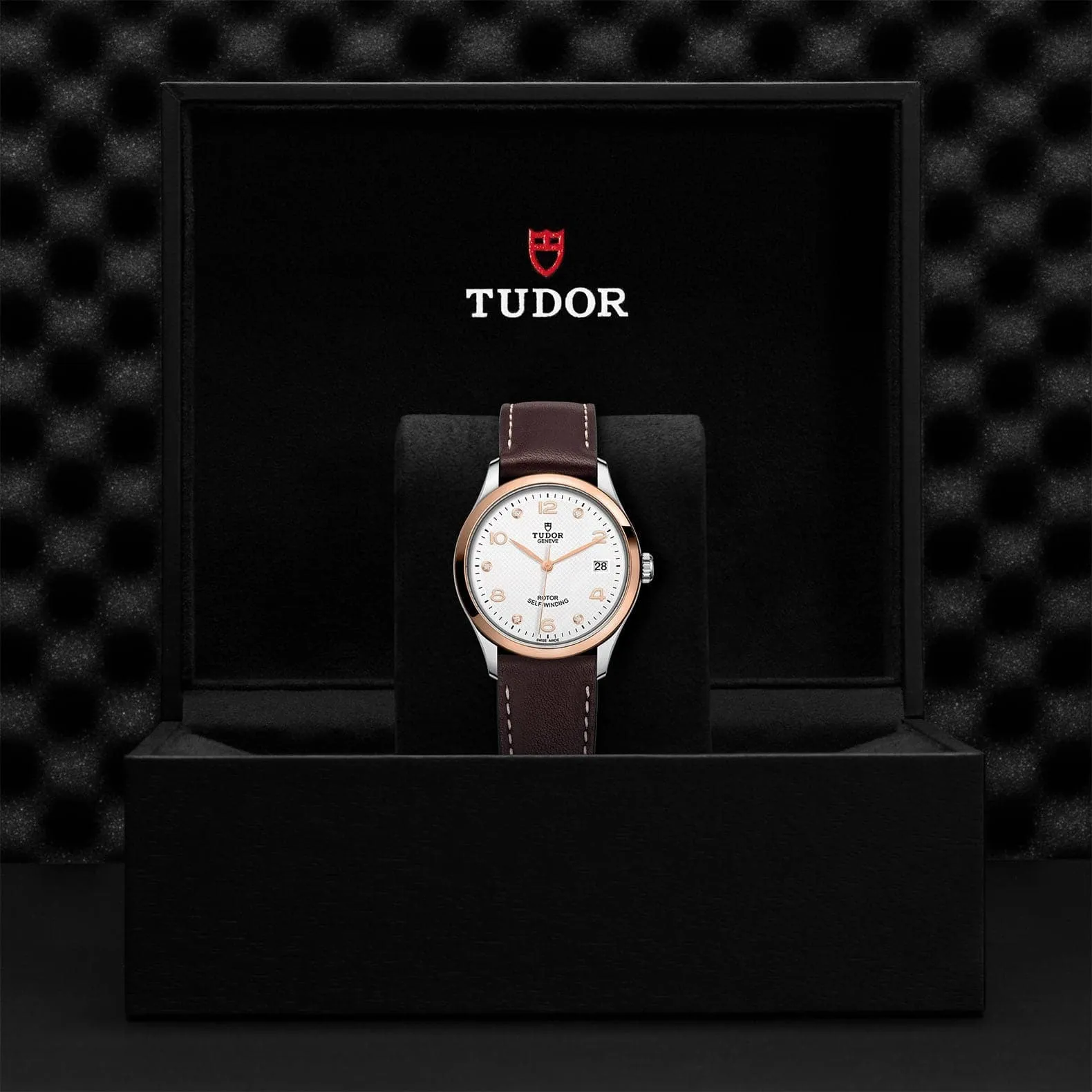 TUDOR 1926 36mm Steel/Gold White Diamond Dial Watch - M91451-0012