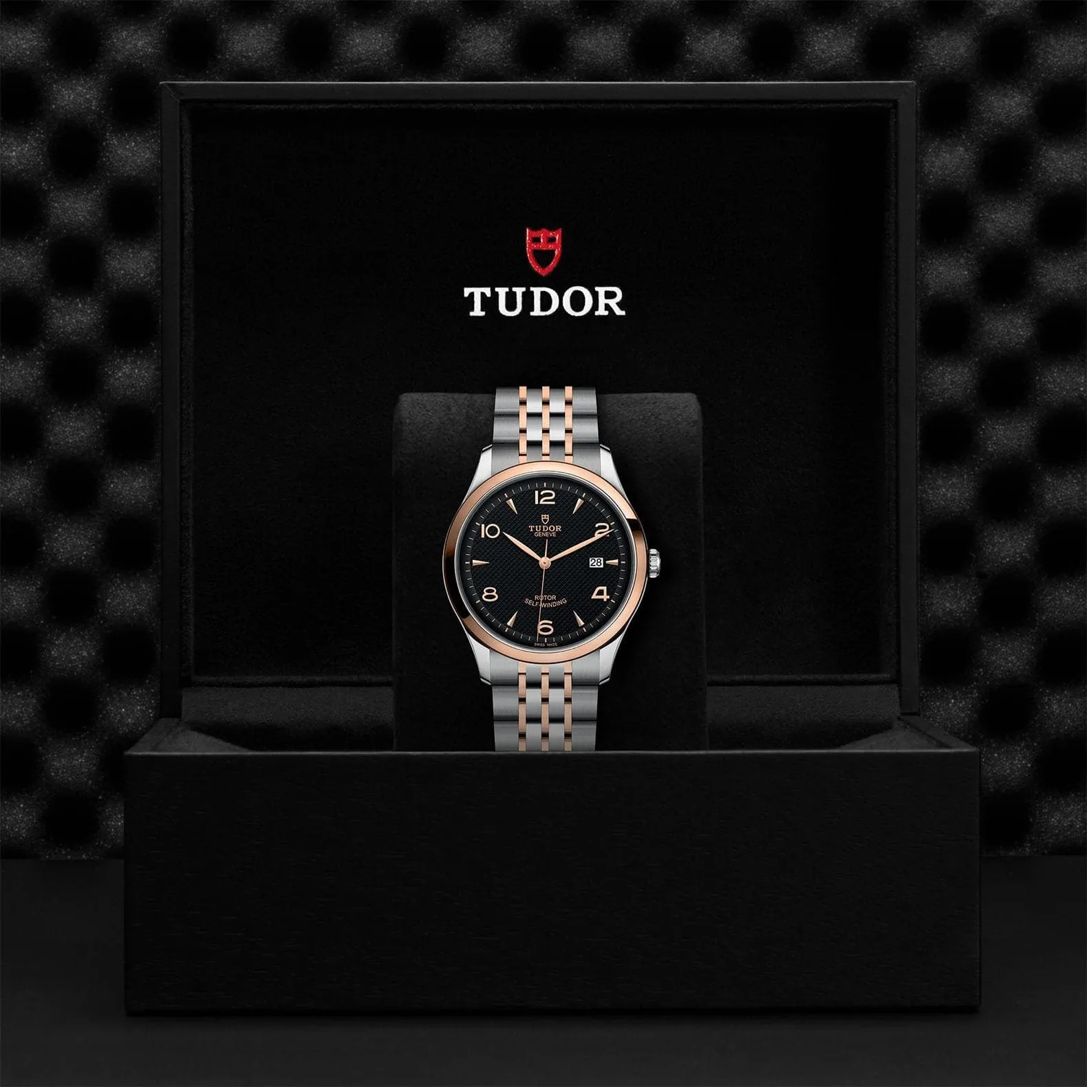 TUDOR 1926 41mm Black Dial Steel/Rose Gold Bracelet - M91651-0003