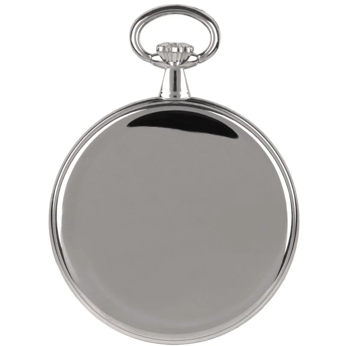 Unisex Silver Quartz Pocket Watch with Date – Stylish & Functional Design