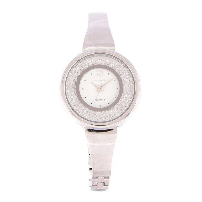 Valentino 20122150-MOP DIAL Silver Fashion Metal Band Watch for Women